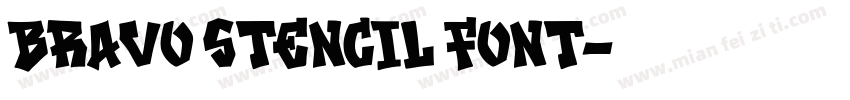 Bravo Stencil Font字体转换